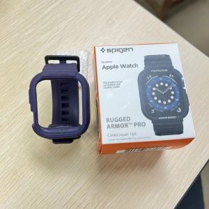 Integrated Case + Strap for Apple Watch Series 9 8 7 6 5 4 SE Band Rugged Pro watch band size 45mm 41 49mm for iWatch Series 6 Strap