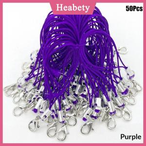Heabety 50pcs Polyester dây tôm hùm Clasp điện thoại di động dây buộc dây cho Keychain thủ công handmade điện thoại dây đồ chơi tự làm đồ trang sức làm