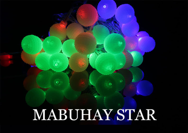 MABUHAY STAR Christmas Light 50L LED Little Stippled Ball Decoration Light