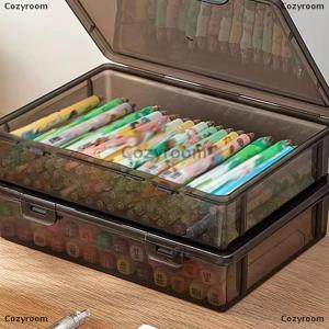 [COD] Cozyroom 1Pc Document Organizer Box Household Certificate File A4 Box Important Information Registration Book Dust Proof Storage Case