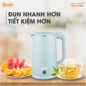 Ấm Đun Comet CM - 8226 – Thiết Kế Gọn Nhẹ Đun Nước Nhanh Chỉ 3 Phút Tự Ngắt An Toàn