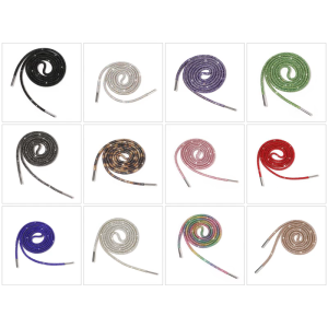 2Pcs Glittering Shoelaces 140cm Rhinestones Round Shoes Laces String for Festivals and Event Sneakers Hoodie Sweatpants