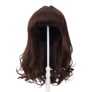 STARGOODS Kids Headwear Childrens Long Wavy Curly Hair Synthetic Hair Extensions Reborn Doll Headwear Heat Resistant Soft Children Curly Ponytail Wig Birthday Gifts