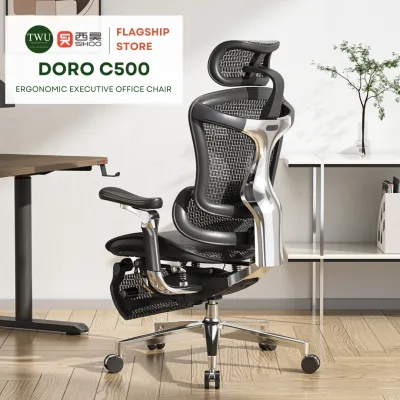 SIHOO DORO C500 Ergonomic Executive Chair with Built-in Footrest Reclining Back Adjustable Headrest & MORE
