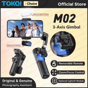 3-Axis Handheld Gimbal Stabilizer for Smartphone iPhone Android Mobile Phone Anti Shake Video Recording with Removable Remote