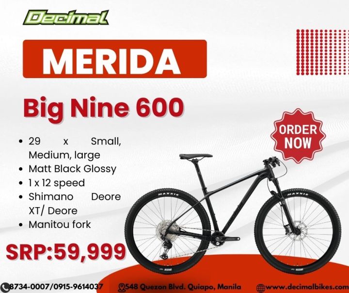 Merida Unit Big 600 Matt Black Glossy Lazada PH