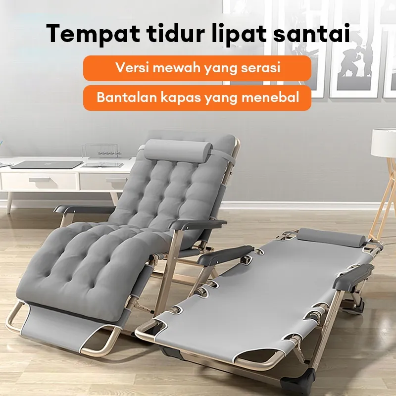 Tempat Tidur Lipat dengan Kasur Ranjang Lipat 190CM Folding Bed