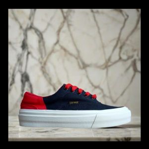 sepatu anak sekolah lakilaki & perempuan terbaru sneaker kasual santay skate warna hitam merah