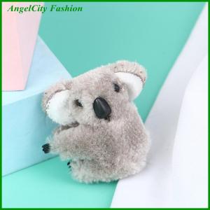 AngelCity Fashion Store Cartoon 3D Plush Koala Hairpin Photo props Hair Clip Bag Accessories Daily Decor