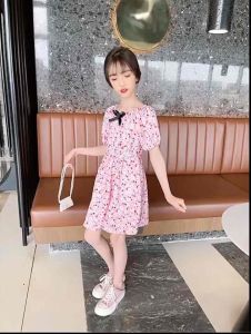 D36 Dress Sabrina anak remaja & Dress Import anak perempuan