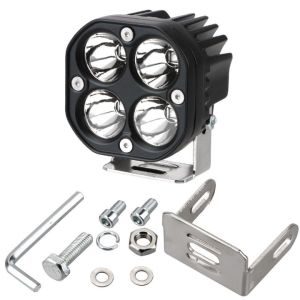 Lampu Sorot Tembak Bonus Saklar Bar CWL CREE 4 Titik Mata 40 Watt Motor Mobil 40W 9 - 36 Volt 12V 24V Worklight Super Terang Jarak 100 Meter Anti Air Bahan Aluminium
