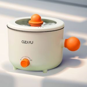 Multifunction Mini Electric Cooker 1.8L Non-Stick Hotpot Rice Noodle Steam Fry Boil to Dorm Home Kitchen Small Appliance