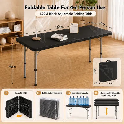 Folding Table 6FT Portable 180X70X74CM Aluminum Alloy Outdoor Dining Table