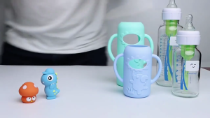 120ml/250ml Secure Handle Sleeve Child Friendly Bottle Grip Case for Dr. Brown Newborns Feeding Bottles Accessory 4Pcs