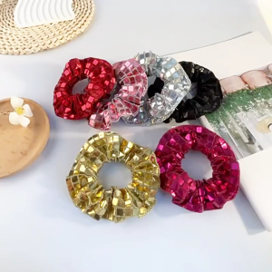 Creative Sequins Hair Ties Versatiles Hair Ties Colorful Elastic Hair Band Stylish Hair Decoration