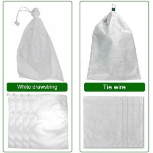 100PCS Fruit Protection Bags Non-woven Fabric Anti Insect Fly Bird Monkey Squirrel Kebun Fruit Protection Bag Plant Grow