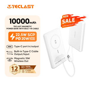 TECLAST X100 PRO Ultra 10000mAh 22.5W Magnetic Powerbank Super Two-way Fast Charging Powerbank 3 Output 2 input Wireles