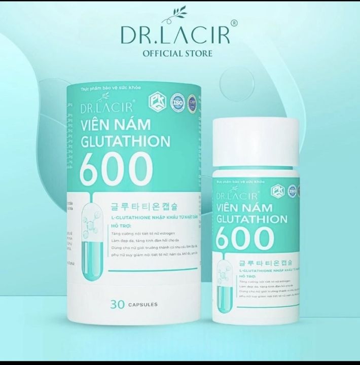 viên uống glutathione 600 chính hãng HN-Chính ] DrLacirHộp 30 viên hạn chế lão hoá danếp nhăn tăng nội tiết tố nữhộp 30 viên. Capsules Glutathione Drlacir - Lazada B12 Injections Weight Loss