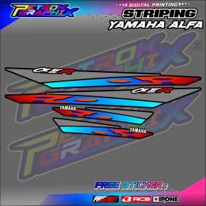 STRIPING VARIASI YAMAHA ALFA / STICKER LIST VARIASI MOTOR ALFA