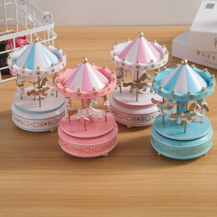 GRACE Carousel Carousel Music Box Easy Use Exquisite Design Carousel ...