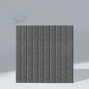 6pcs Soundproof Felt Vertical Stripe Acoustic Panel Shock Noise Absorbing for Home Studio School Office Wall