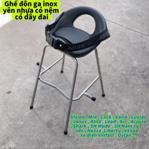 MẪU MỚI Ghế ngồi xe tay ga đa năng  GHẾ ĐÔN GA YÊN NHỰA CÓ NỆM  CÓ DÂY ĐAI