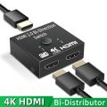 ♥ SFREE Shipping ♥ 4K HDMI Switch Bi-Direction 2.0 HDMI Splitter 1x2/2x1 Adapter 2 in 1 out Converter for PS4 Pro/4/3 TV Box HDMI 4K Switcher. 