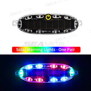 Seemetal năng lượng mặt trời xe đèn cảnh báo nhấp nháy tự động đèn khẩn cấp Xe máy điện xe tải đèn hậu phanh đèn nhấp nháy không thấm nước