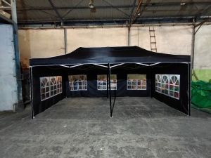 Tenda Lipat Ukuran 3x6 Lengkap Dinding Motif Jendela 3 Sisi
