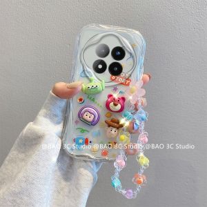 ตุ๊กตา3D รูปหมีสตรอเบอร์รี่ เคส Phone Case Honor X9C HonorX9C 5G HonorX9C5G ใหม่การ์ตูนน่ารักสร้างสรรค์สุนัขอบเชยคุโรมกระต่ายปลอกกันกระแทกกันตกพร้อมสายคล้อง2025