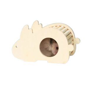 JPTD Decorative Wooden Hamster Ladder Animals Cage Ladder Wood Hamster Suspension Bridge Small Animal Chew Toy Wave Shape Hamster Climbing Ladder For Guinea Pig Chinchilla Ferret