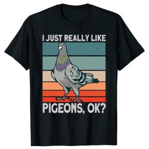 [Local Stock] HBESTY  Funny Pigeon Pigeoff Bird Birdwatcher Birdwatching Graphic T-shirt Cute T-shirt Men Women Tshirt Loose Oversized T Shirt