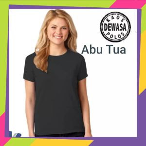 Kaos Oversize ABU-ABU polos wanita lengan pendek ( Bahan semi katun combed 24s ) - Kaos Oblong Polos Wanita - Oblong Polos ABU - Kaos Polos Wanita - Kaos Polos - Kaos Polos lengan pendek - KAOS POLOS CEWEK ABU ABU - KAOS CEWEK