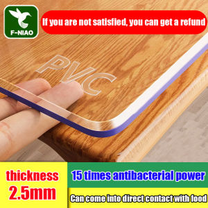 [2.2mm thickness] alas meja plastik pvc table cover pvc table mat waterproof Oil-Proof pvc plastic sheet table top cover table cloth waterproof alas meja clear protective table pad pvc table protector 透明桌垫 桌布防水防油