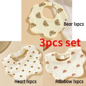 Baby Bandana Drool Bibs with 360 Rotating Organic Cotton and Super Absorbent Bibs for for Drooling