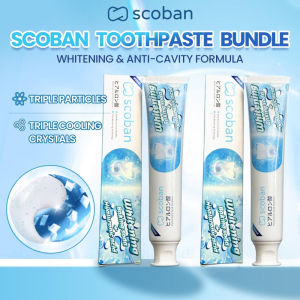 【Upgrade】Scoban teeth Whitening toothpaste Hyaluronic Acid Dual-Effect and Scoban mouth spray Fresh Breath