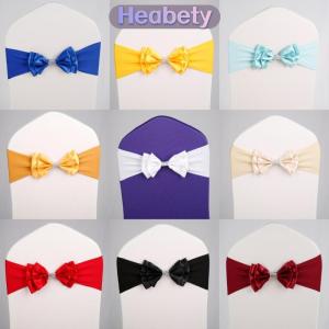 Heabety  Căng Spandex Ghế Sash Hai Lớp Bow Thiết Kế Ribbon Cho Đám Cưới Tiệc Ghế Bìa Trang Trí Nội Thất