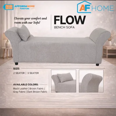 AF Home Flow Bench Sofa 2 and 3-Seater – Modern Upholstered Seating