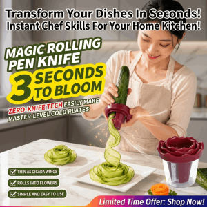 Rose-Shaped Fruit and Vegetable Roller/Cutter Manual Spiral Slicer Creative Fruits Peeler Kitchen Roll Flower Decorative Tool