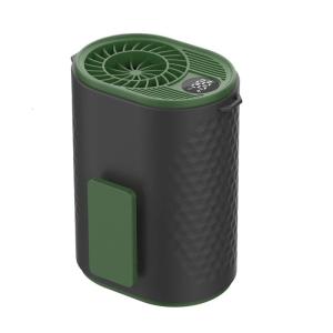 พัดลมชาร์จไฟได้คลิปหนีบเอวแบบพกพาพัดลมทำความเย็นปรับความเร็วได้5ระดับพัดลมทำความเย็นกลางแจ้งพร้อมไฟฉาย LED 4000MAH