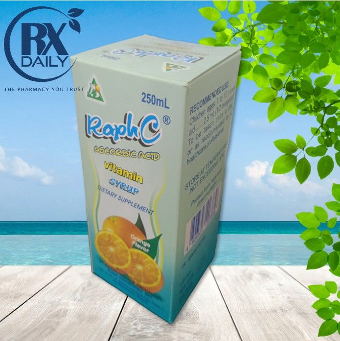RaphC Ascorbic Acid Syrup Vitamins 250ml