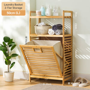 Household Laundry Basket Laundry Basket Bathroom Storage Basket Japanese-Style Multi-Layer Storage