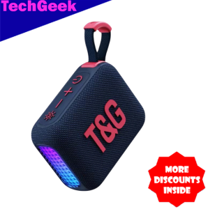 T&G TG-445 TWS Wireless V5.3 Bluetooth RGB Speaker Super Bass support FM Radio/TF Card/USB Function w/ Flashing Lights