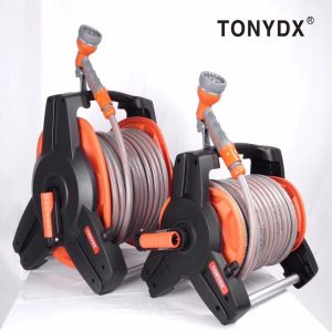 BỘ RULO CUỘN DÂY TƯỚI CÂY RỬA XE TONYDX DÀI 10M15M20M ĐẦY ĐỦ PHỤ KIỆN MUA VỀ GẮN VÔ LÀ SÀI