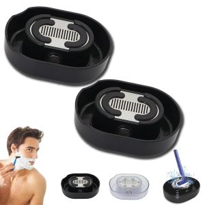 Razor Cleaner The Real Razor Rinser Portable razor Rinser for Men No Need to Charge Applies to Most Hand Shavers Quick CleaningSay Goodbye to Clogged and Dirty Sinks (Black)
