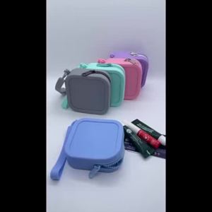 1PC Silicone Organizer Wallet Coin Purse Travel Pouch Waterproof Cosmetic Makeup Bag