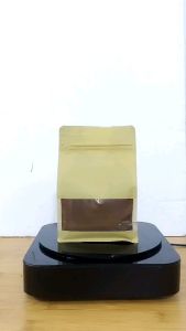 Standing Pouch Flat Bottom Variasi Window Aluminium Foil - Kemasan Snack Flatbottom 250 Gram Kopi