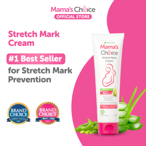 Mamas Choice Stretch Mark Cream Pregnant Cream (Safe Halal Natural Maternity Skincare For Pregnant Moms) | Stretch Mark Lotion 100ml
