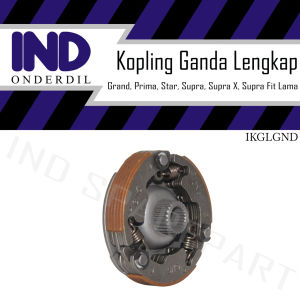 Kampas-Kanvas-Plat-Dudukan Kopling Ganda Assy Supra-X 100-Fit Lama-Old