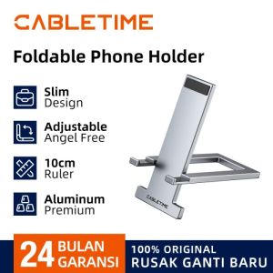CABLETIME Phone Holder Aluminum Stand Adjustment Foldable Design Elegant